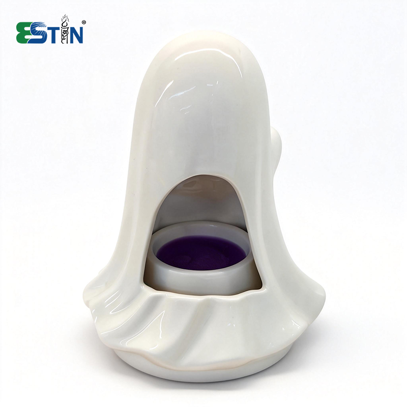 Ceramic Ghost Wax Melting Pot