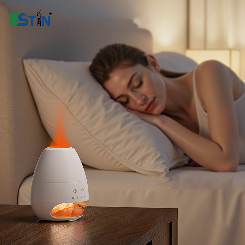 Saltstone Flame Lamp Ultrasonic Aromatherapy Diffuser