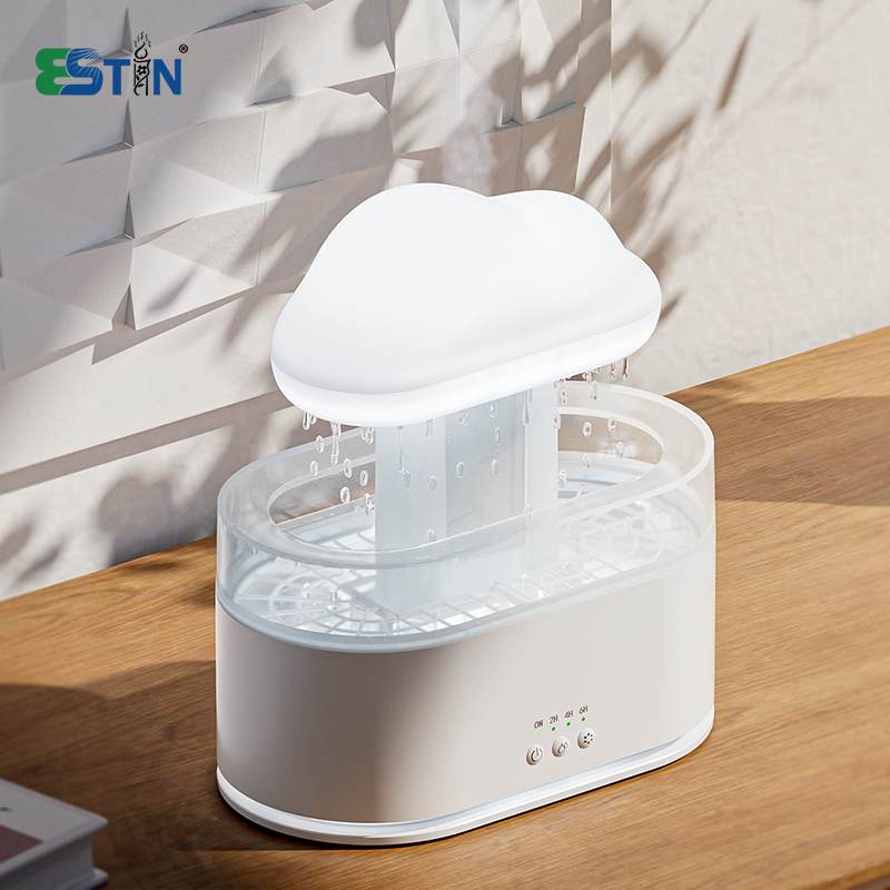 Cloud-shaped White Noise Diffuser Imitating Raindrop Shape