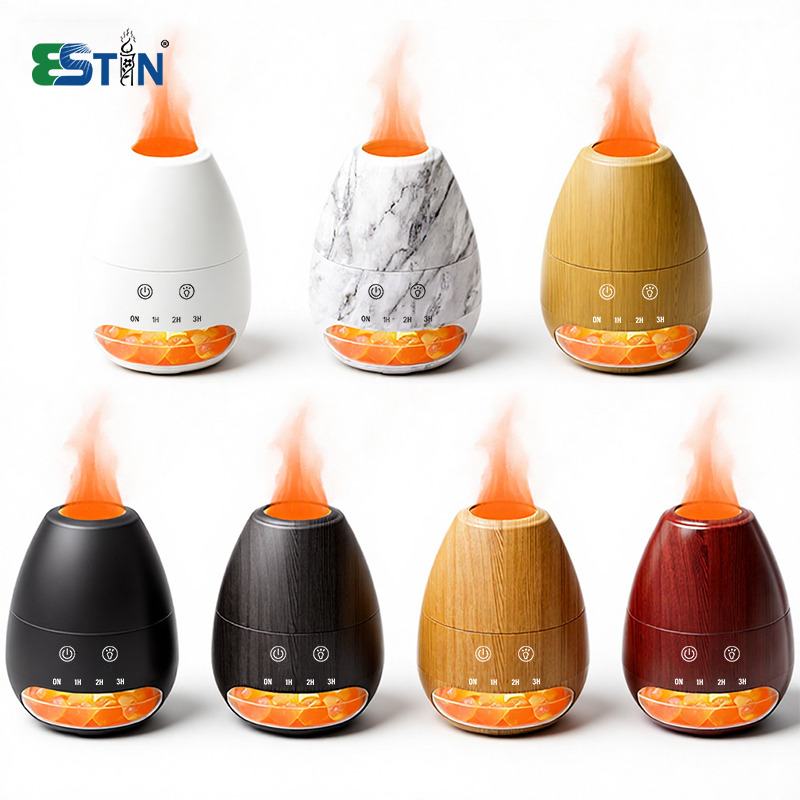 Saltstone Flame Lamp Ultrasonic Aromatherapy Diffuser