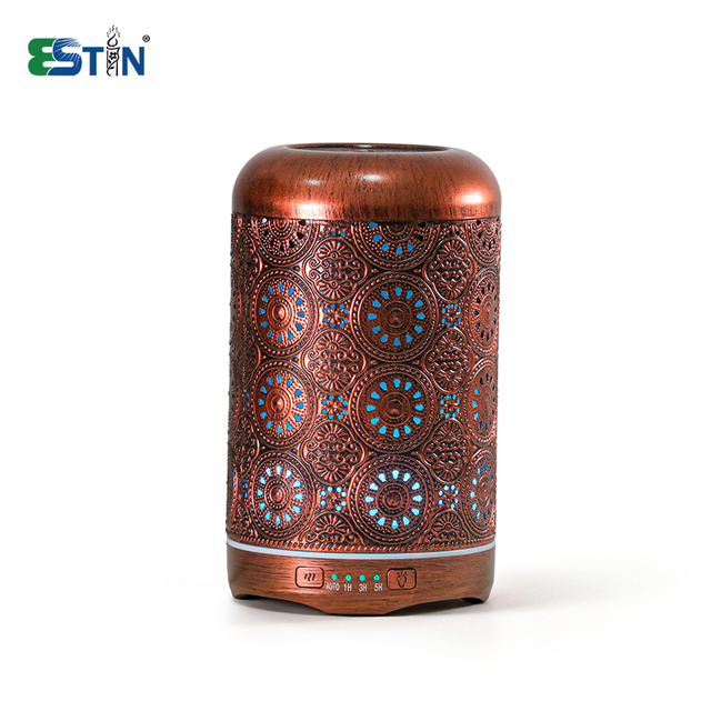 Retro Ironwork Red Copper Color Multi-color Light Diffuser Machine