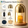 Electric Candle Warmer Lamp – Metal Dome Scented Wax Melter Table Light for Home Decor