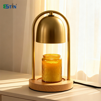 Electric Candle Warmer Lamp – Metal Dome Scented Wax Melter Table Light for Home Decor