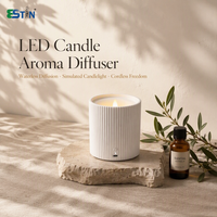 Rechargeable LED Candle Aroma Diffuser – Waterless Candle Essential Oil Diffuser
