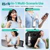 Semiconductor Cooling Handheld Fan – 100-Speed Turbo Personal Fan with Retractable Cable & 3600mAh Power Bank